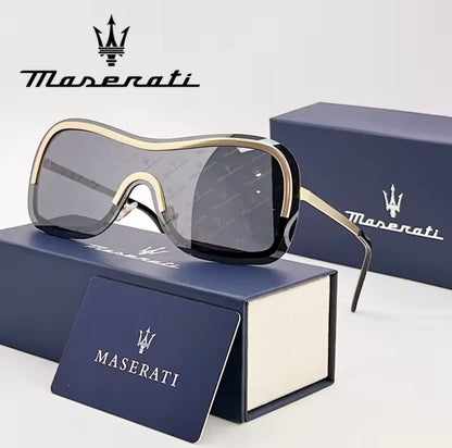 MASERATI Sunglasses New Fashion goggles Stylish Unframed Metal rimmed Shades for Men Women Cool Pose Trendy Design 10785