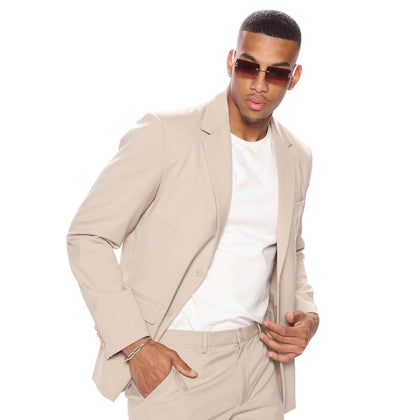 The Modern Stretch Suit Jacket Tan