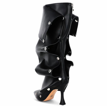 Women’s Knee High Slouchy Shark Boots