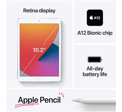 Apple iPad 10.2-inch 2020 128GB Wi-Fi Gold Renewed