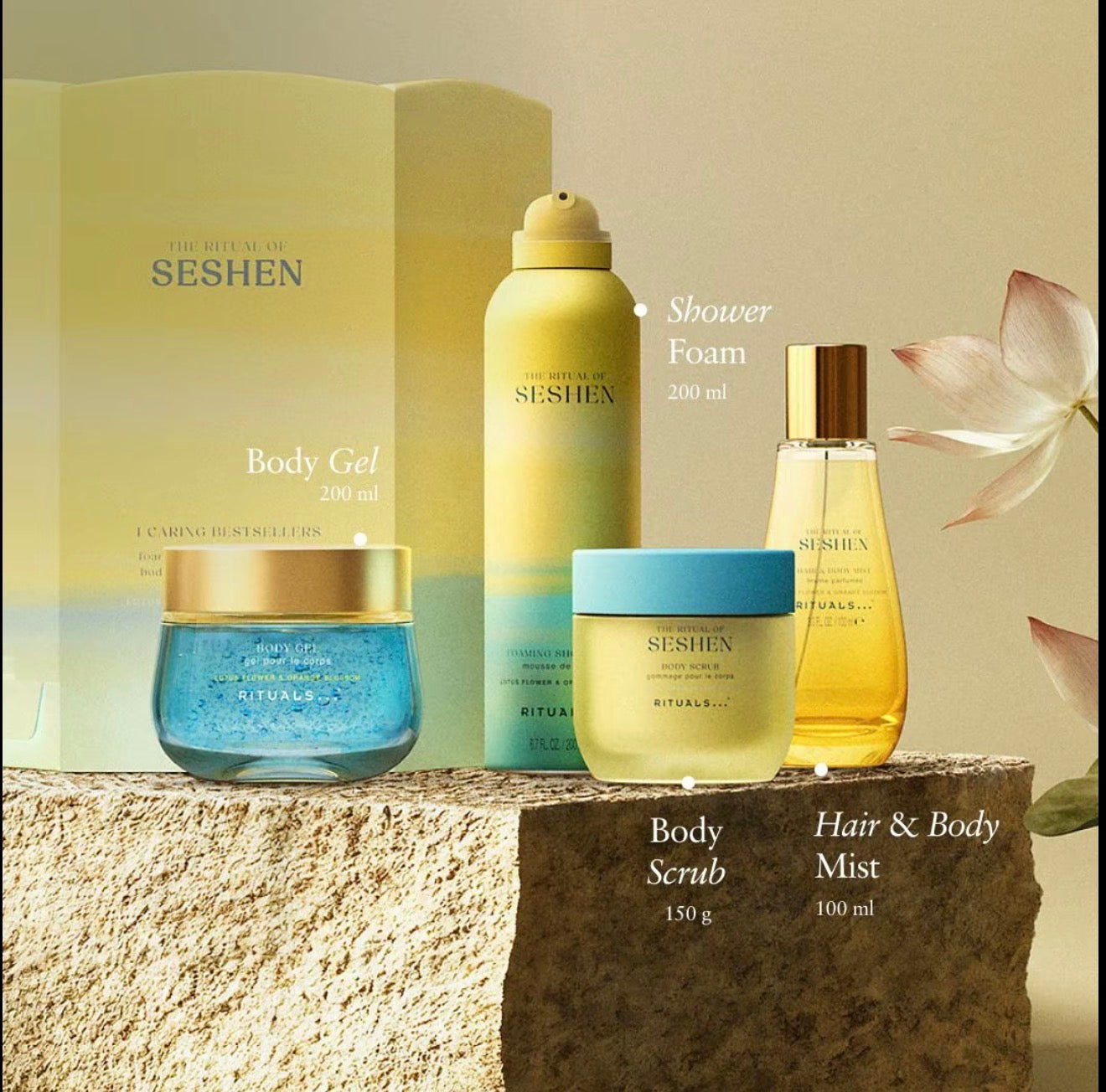 RITUALS Limited Edition Sésēn Large Gift Set Mindful Hydration Natural Beauty