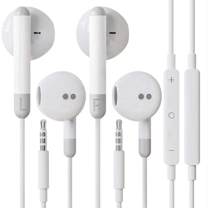 Bxlive Wired In-Ear Earphones 3.5mm Jack Headphones 2-Pack