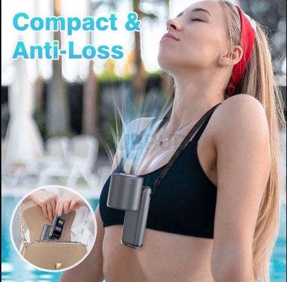 Portable Handheld Turbo Fan 4000mAh Rechargeable Mini Cooling Fan
