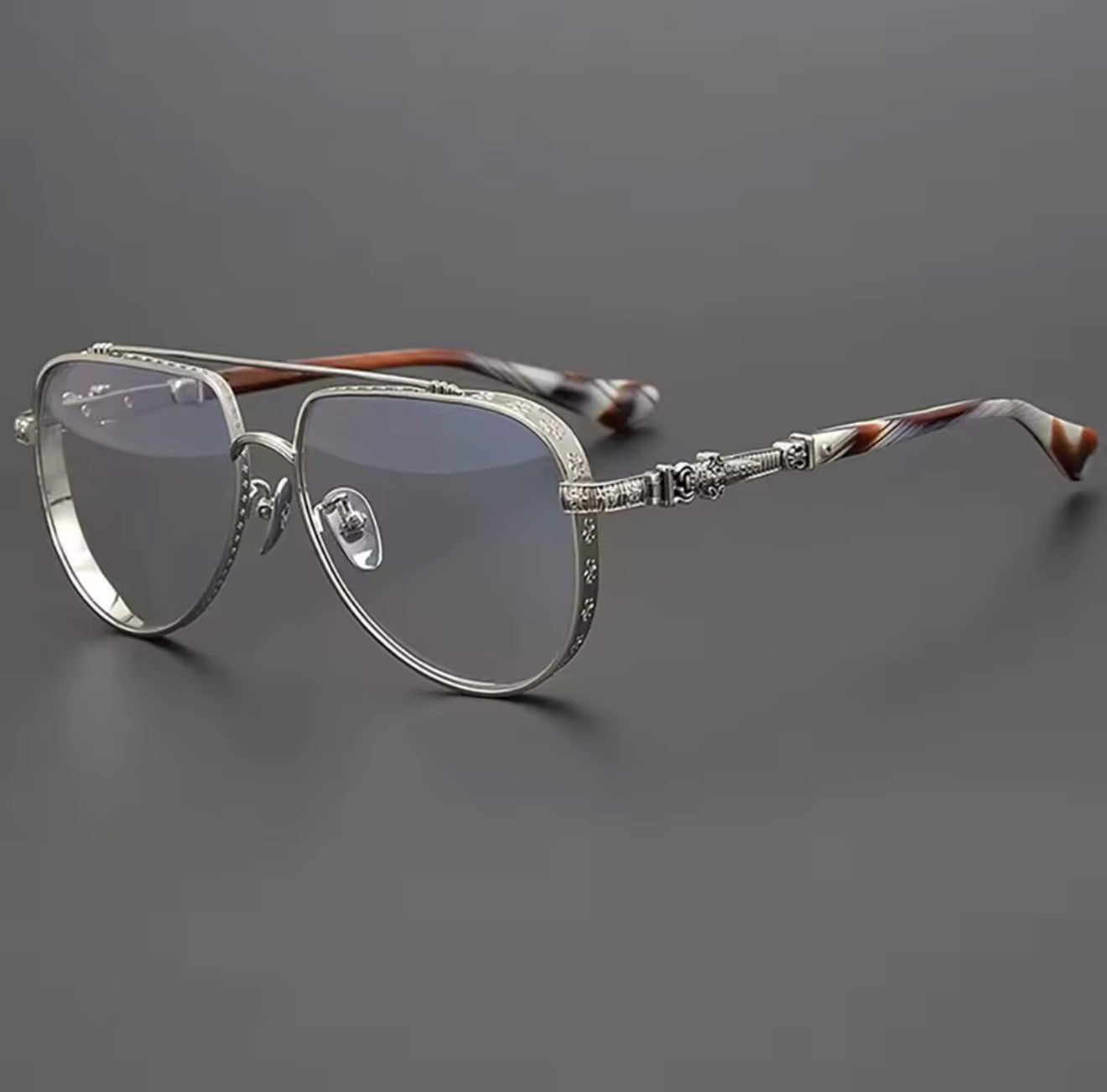 New Male and Female Pilot Glasses Frame Outdoor Leisure Brand Design High Quality Fashion Luxury Optical Prescription Eyeglass