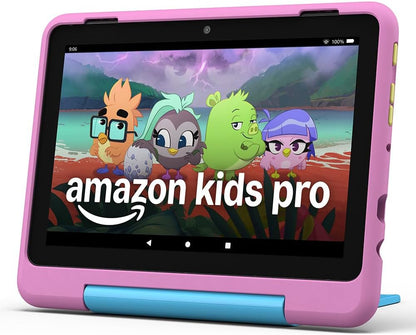 Fire HD 8 Kids Pro Tablet (Newest Gen), Ages 6–12 | 3 GB Memory, Includes Ads-Free Books, Games and Videos That Children Love, 8" HD Screen, Parental Controls, 13-Hr Battery, 32 GB