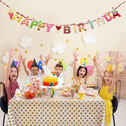 25 PCS Party Hats Pack with Happy Birthday Banners, Crown Hat, Glasses, Blowers for Boys, Girls, Kids, Adults Party Decoration