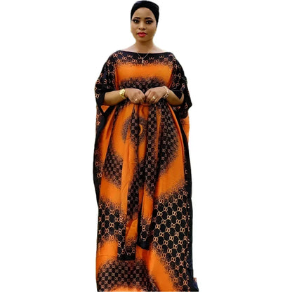 Plus Size Paisley Pattern Maxi Kaftan Dress, Elegant Crew Neck Short Sleeve Dress, Women'S plus Size Clothing
