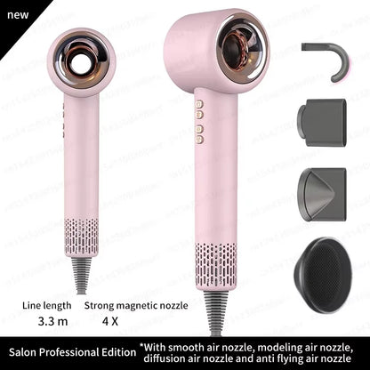 Super Hair Dryer 220V Leafless Hair Dryer Personal Hair Care Styling Negative Ion Tool Constant Anion Electric Hair Dryers