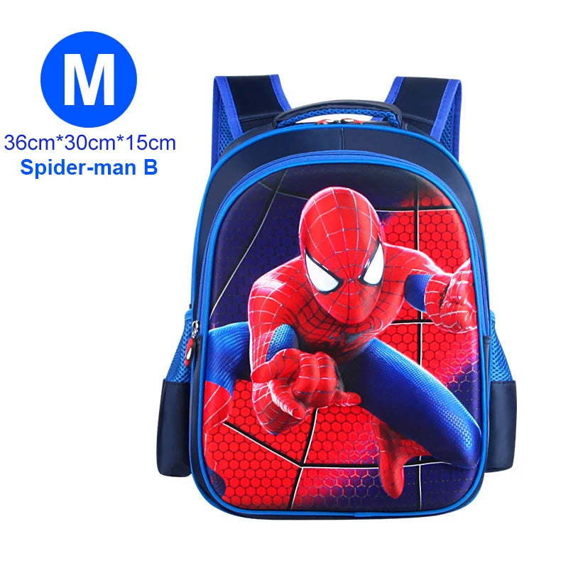 Boy Schoolbag Spiderman Captain America Children Kindergarten School Bag Teenager Kids Student Backpack