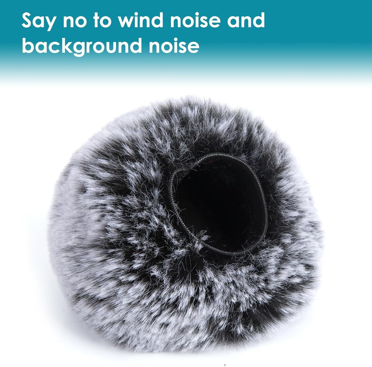 Anti-Pop Foam Filter in Windshield Fur for Blue Yeti Microphone, Blue Yeti Pro Micro anti Wind Cap (2 Packs)