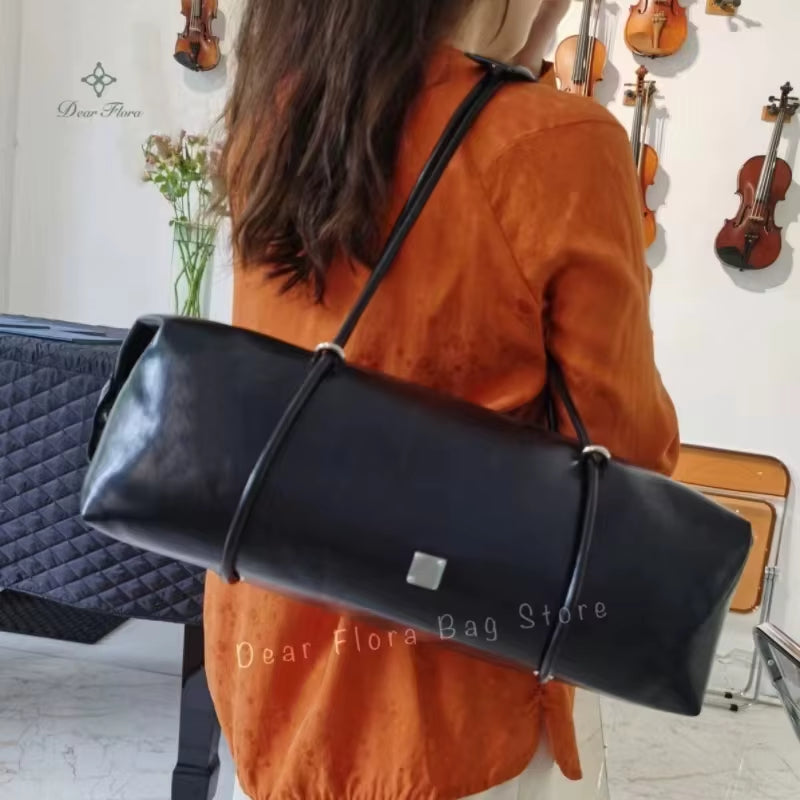 Y2K Women'S Bag Large Capacity Boston Pillow Handbag Spicy Girl Fashion Motorcycle Shoulder Bags Vintage Large Capacity Tote Bag