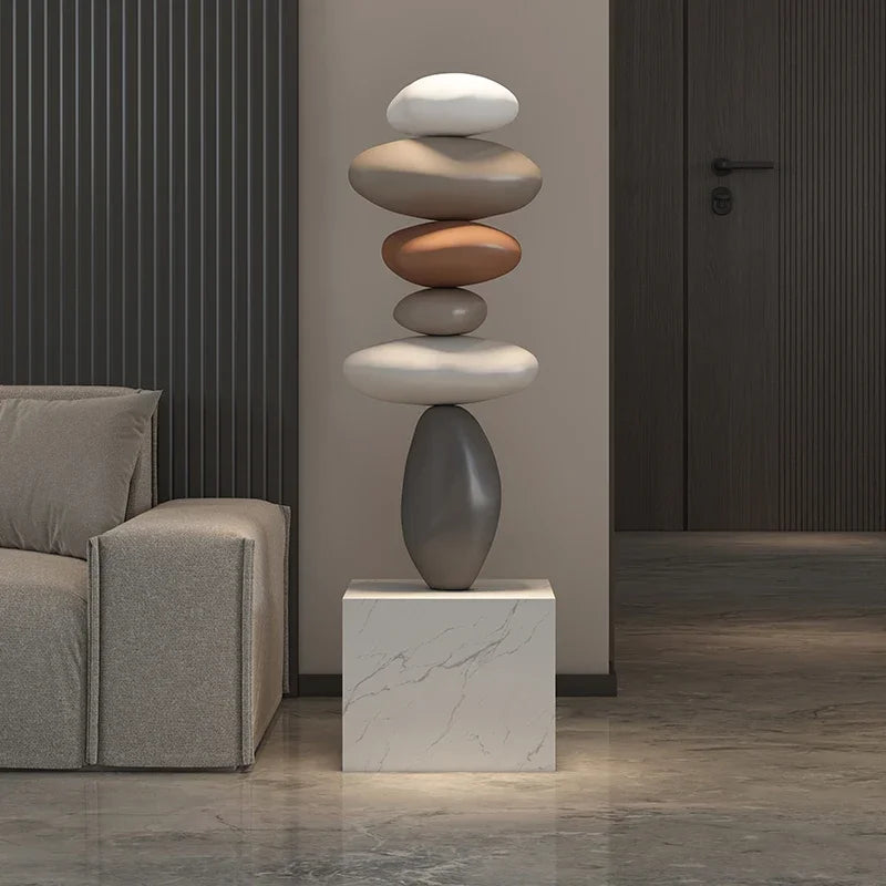 Home Decor Luxury Stones Fortune Turns Statue Living Room Ornament Floor Sofas Decorative Art Nordic Housewarming Gifts