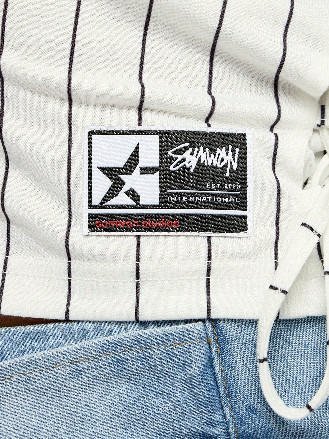 SUMWON WOMEN Street Tie up Corset Style Basketball Top