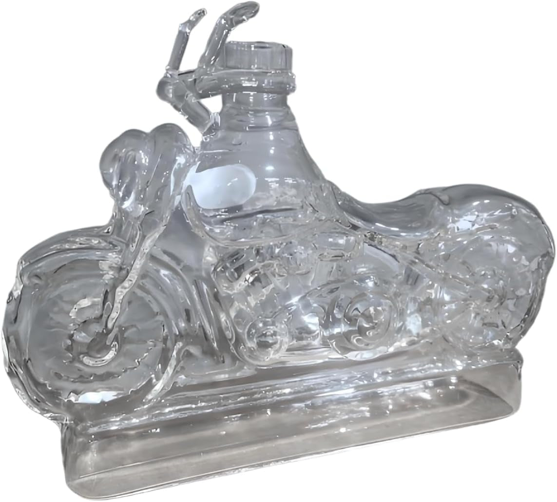 Glass Wine Decanter | Motorcycle Liquor Decanter Wine Bottle,Funny Drink Bottle Liquor Dispenser for Men Dad Motorcycle Lovers Home Kitchen Commercial Whisky Vodka Holiday