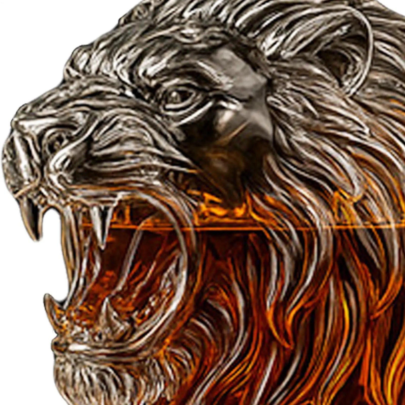 Lion Wine Glass Decanter Liquor Dispenser Decanter Bottle Whiskey Animal Profile Wine Container for Men Father Husband Gifts