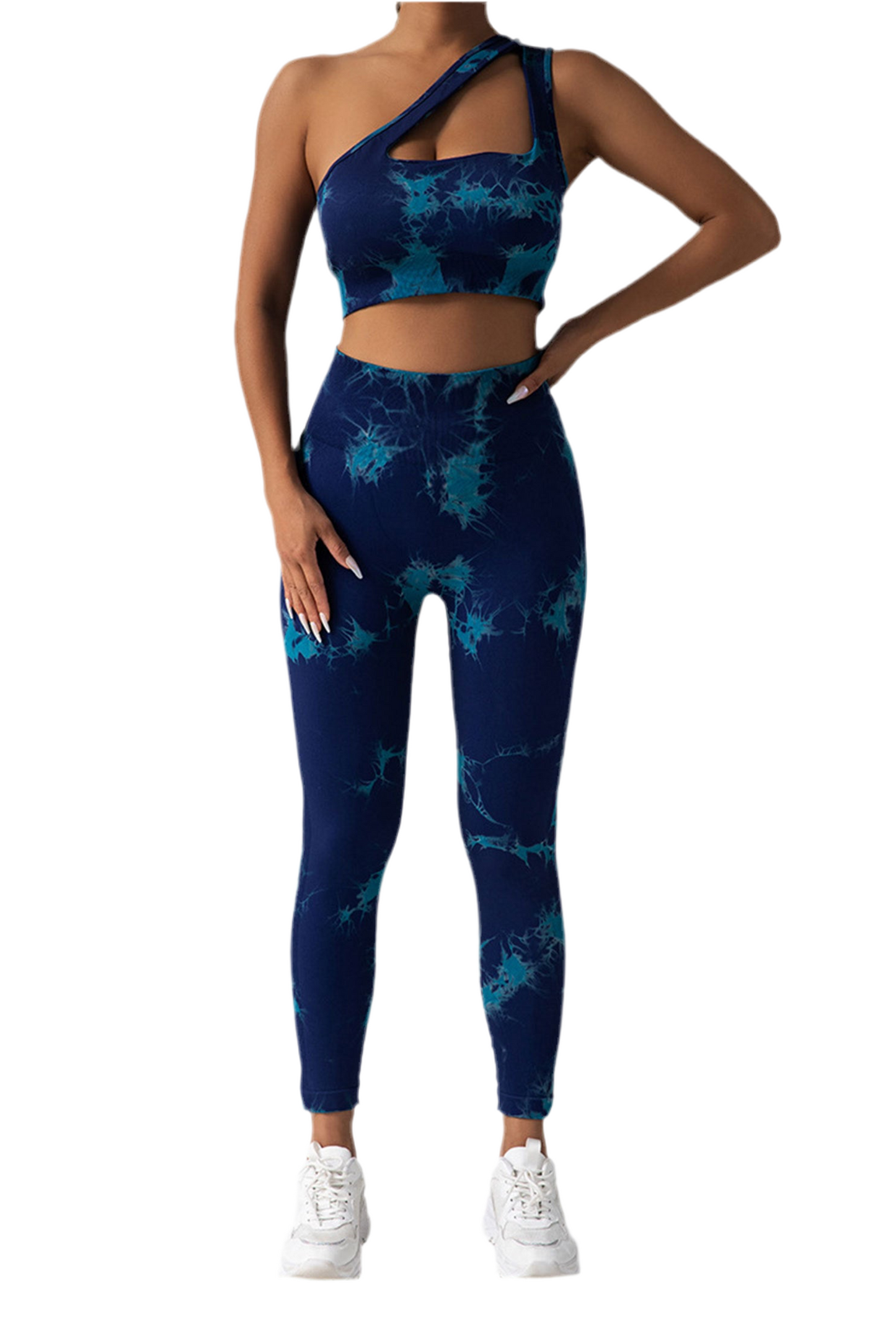 Women's Seamless High-Waisted Tie-Dye Leggings