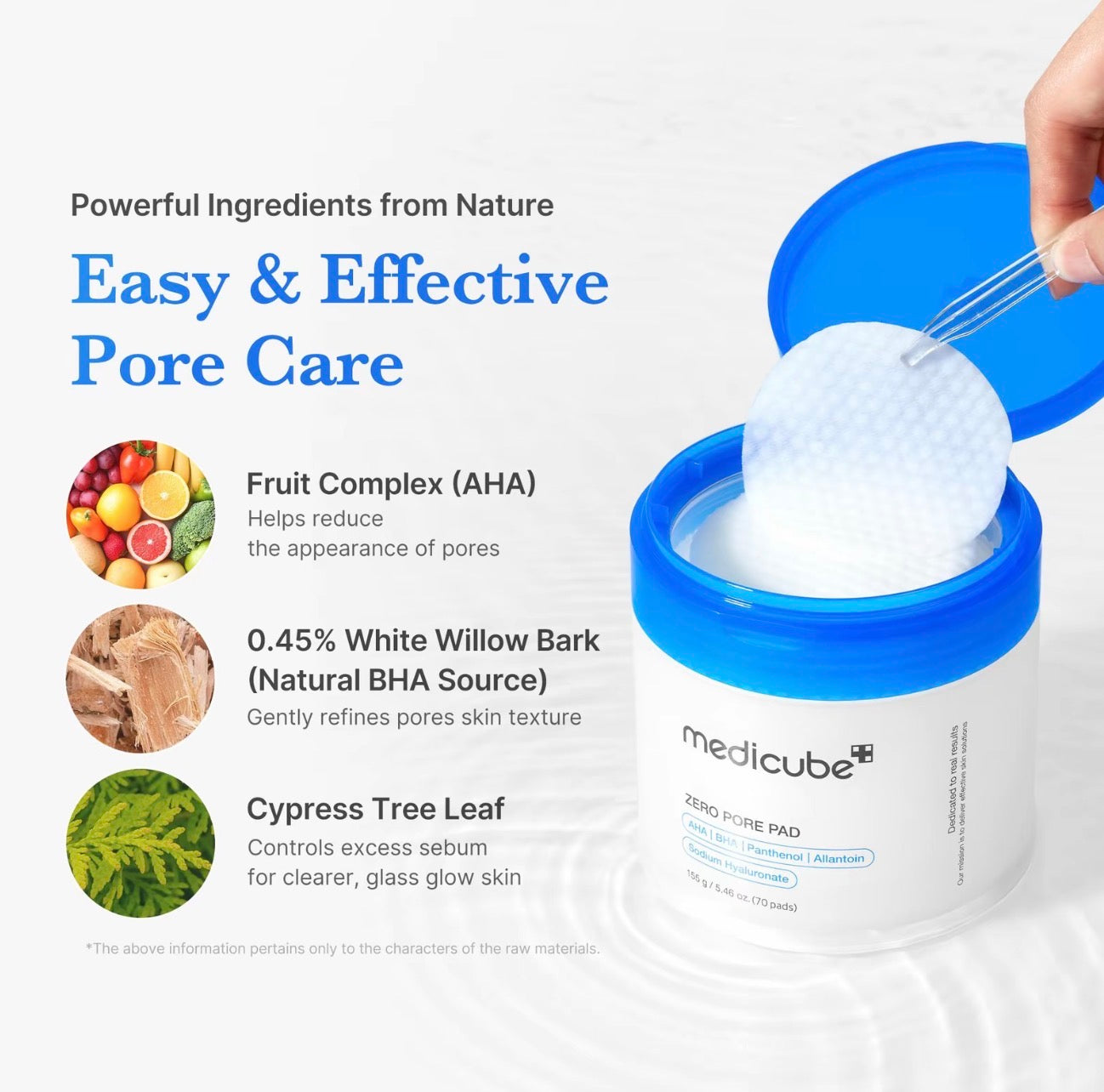 medicube Zero Pore Pads AHA BHA Toner Pads for Smoother Skin