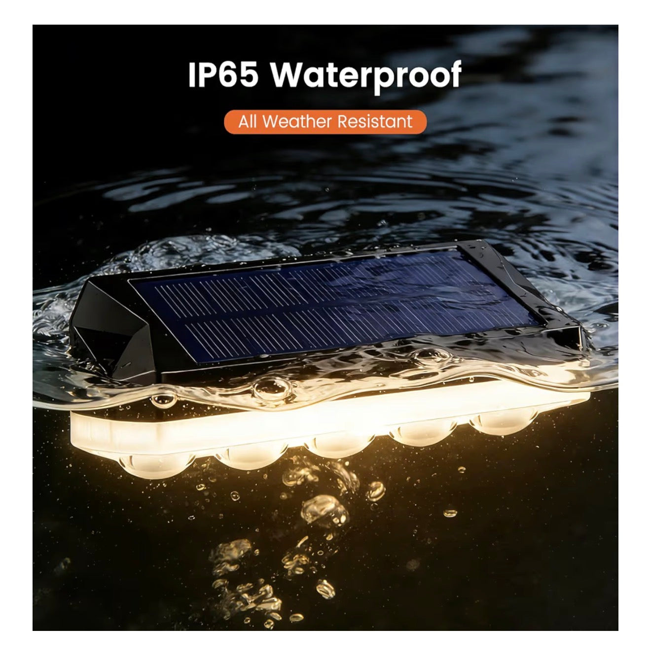 Solar Fence Lights Outdoor 6 Pack RGB Warm White Cool White IP65 Waterproof