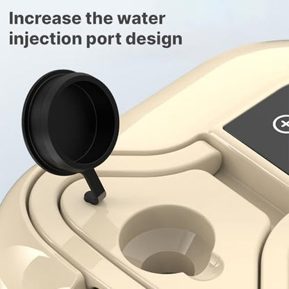 Steam Cleaner with 6Pcs Accessories Touch Screen 6 Levels Adjustable 105℃/221℉ Deep Cleaning Steamer with Portable Handle 1200Ml/40.5Oz Water Tank for Sofa Window Glass Kitchen Laund
