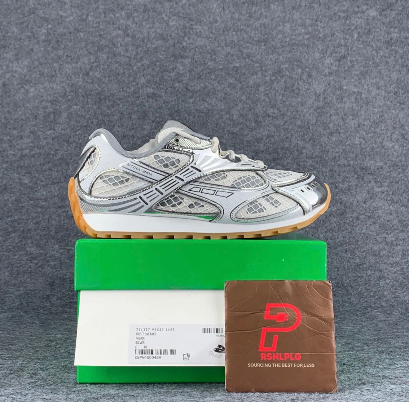 Bottega Veneta Orbit Sneaker 'Silver
White'