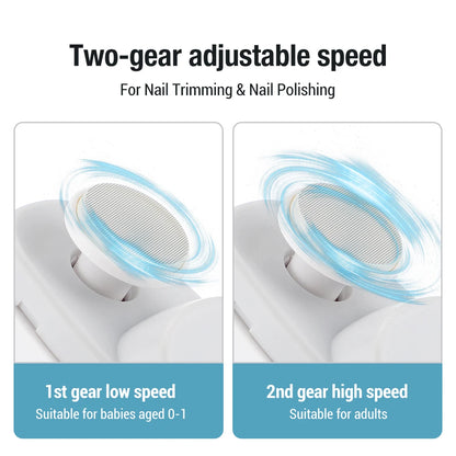 Electric Nail Clippers for Adult Baby Automatic Nail Clipper Trimmer Cutter Fingernail Toe Scissor Pedicure Manicure Polishing