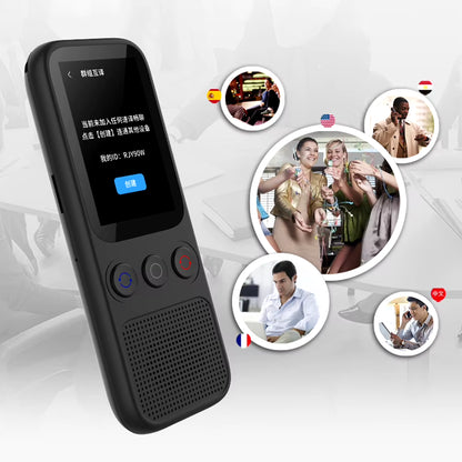 Advanced 2024 Portable Smart Audio Translator: Effortless Communication in 138 Languages with Offline Real-Time Translation