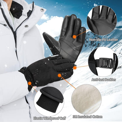 Thermal Gloves Coldproof Winter Gloves Men Women Touch Screen 3M Thinsulate Ski Glove for Snowboarding Running Driving Hiking Working Outdoor