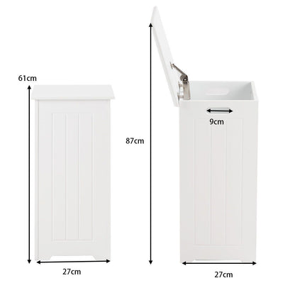 Stylish and Functional White Wooden Laundry Hamper for Every Home