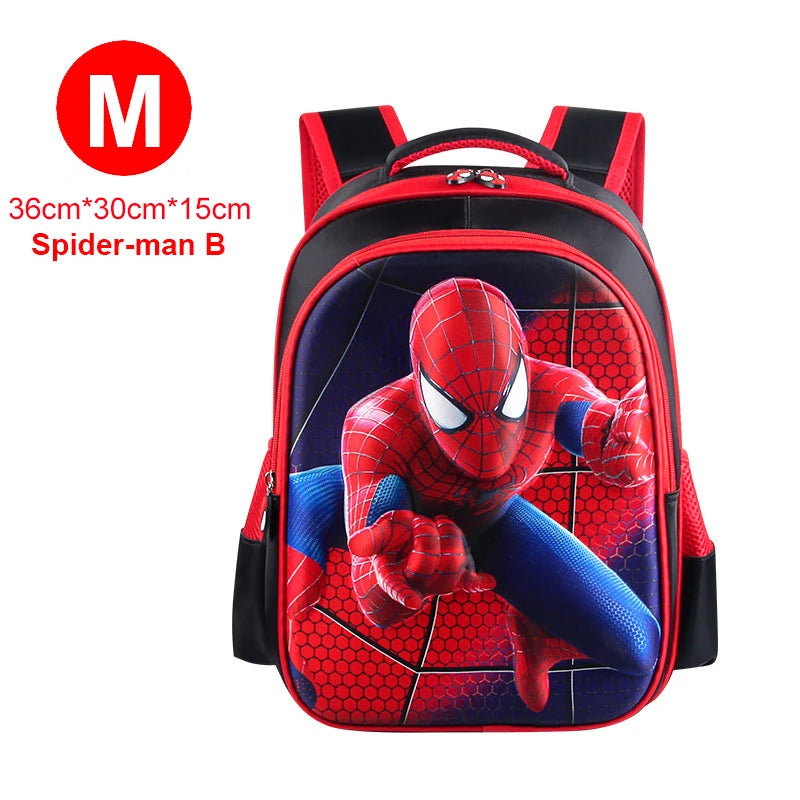 Boy Schoolbag Spiderman Captain America Children Kindergarten School Bag Teenager Kids Student Backpack