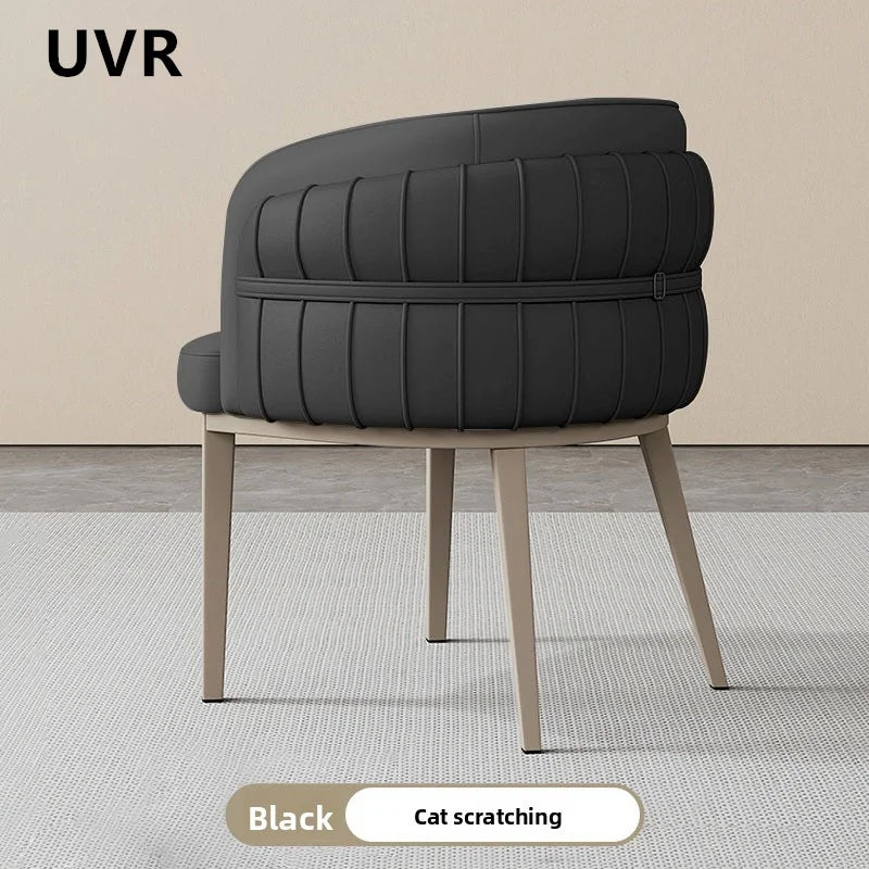 Light Luxury Restaurant Chair Upholstery Design Armchair Home Kitchen Backrest Stool Modern Simple Hotel Cafe Dining Chair
