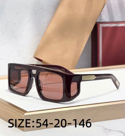 JMM-WINDSOR Rectangular Sunglasses Thick Acetate Double Bridge High Quality UV400 Gift Men Women