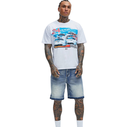 Run Around Relaxed Denim Shorts Medium Wash