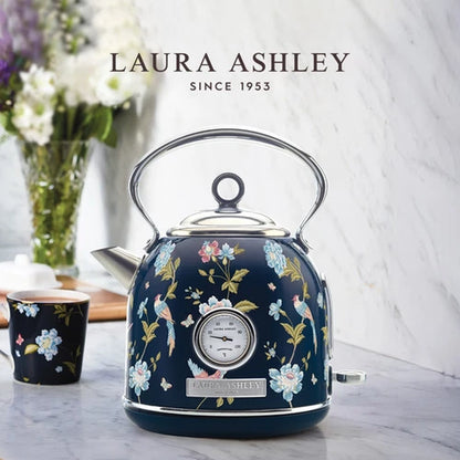 Laura Ashley 1.7L Electric Dome Kettle Stainless Steel Quiet Fast Boil Kettle