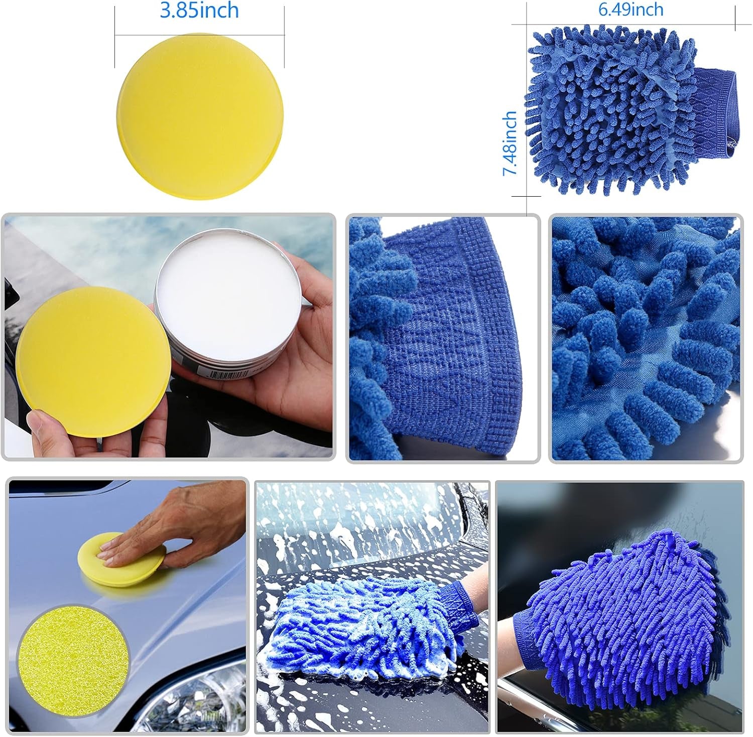 16-Piece Car Detailing Brush Set for Comprehensive Auto Cleaning and Maintenance