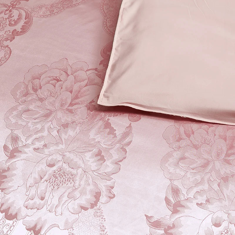 3Pcs Duvet Cover and Pillow Case Set No Filling,European Light Luxury Type Skin-Friendly Soft Fabric,For Family Bedroom Bedding