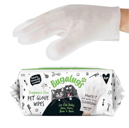 BUGALUGS Dog Grooming Glove Wipes 30 Pack