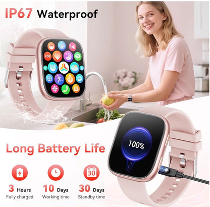 2026 Smart Watch 1.83 HD Bluetooth Calling 120+ Sports Modes Android iOS