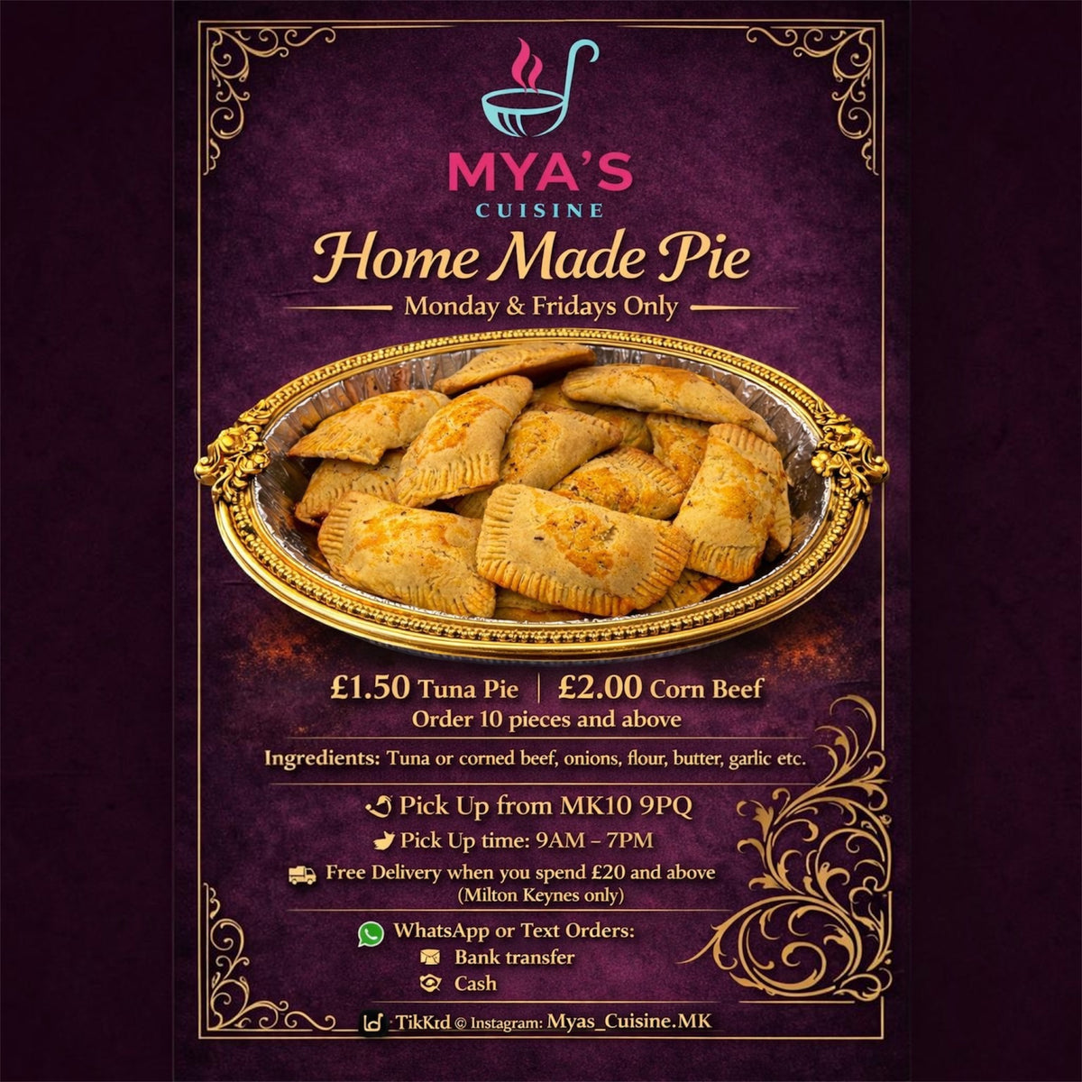 Mya’s Cuisine UK(Milton Keynes)