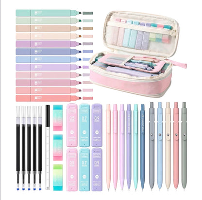 Four Candies 39 Piece Pencil Case Stationery Set