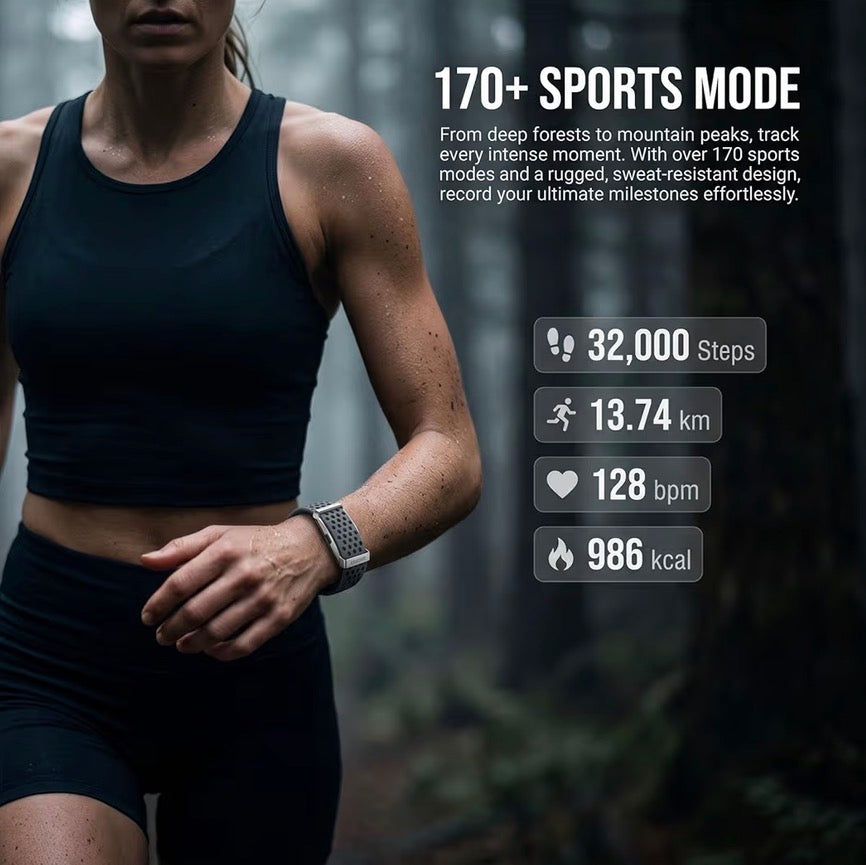 EGQINR Smart Bracelet for Women Fitness Tracker 170+ Sports Modes