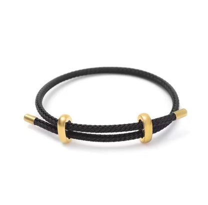 High Quality Bracelets Wire Rope Bangle for Women Colorful Handmade DIY Men Bracelets Adjustable Rope Bracelet Jewelry Wholesale
