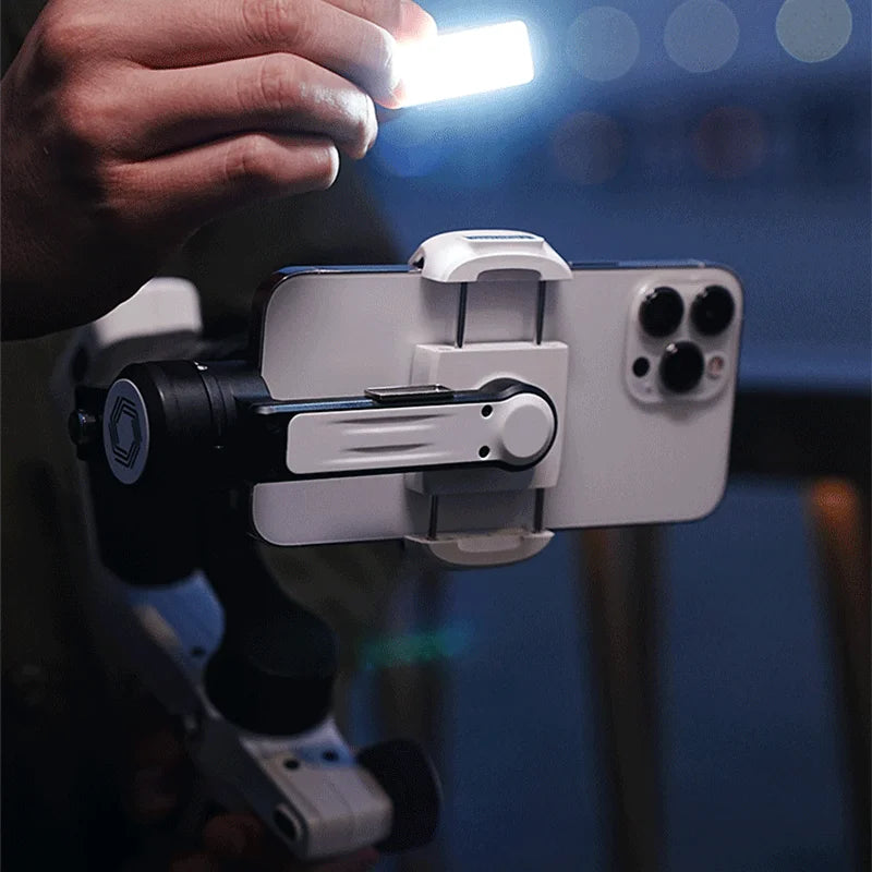 Scorp Mini-P Kit 3 Axis Smartphone Gimbal, AI Tracker, Fill Light, for Iphone 16 Pro Max and Android Stabilizer