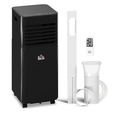 HOMCOM Portable Air Conditioner 7000 BTU, 4-in-1 Cooling, Fan, Dehumidifier & Sleep Mode, Mobile Air Conditioning Unit with Remote Control, 24H Timer, Window Mount Kit for Rooms up to 26㎡
