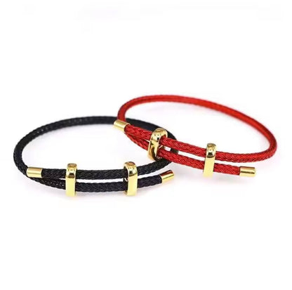High Quality Bracelets Wire Rope Bangle for Women Colorful Handmade DIY Men Bracelets Adjustable Rope Bracelet Jewelry Wholesale