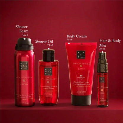 RITUALS The Ritual of Ayurveda Small Gift Set Shower Foam Cream Mist Oil