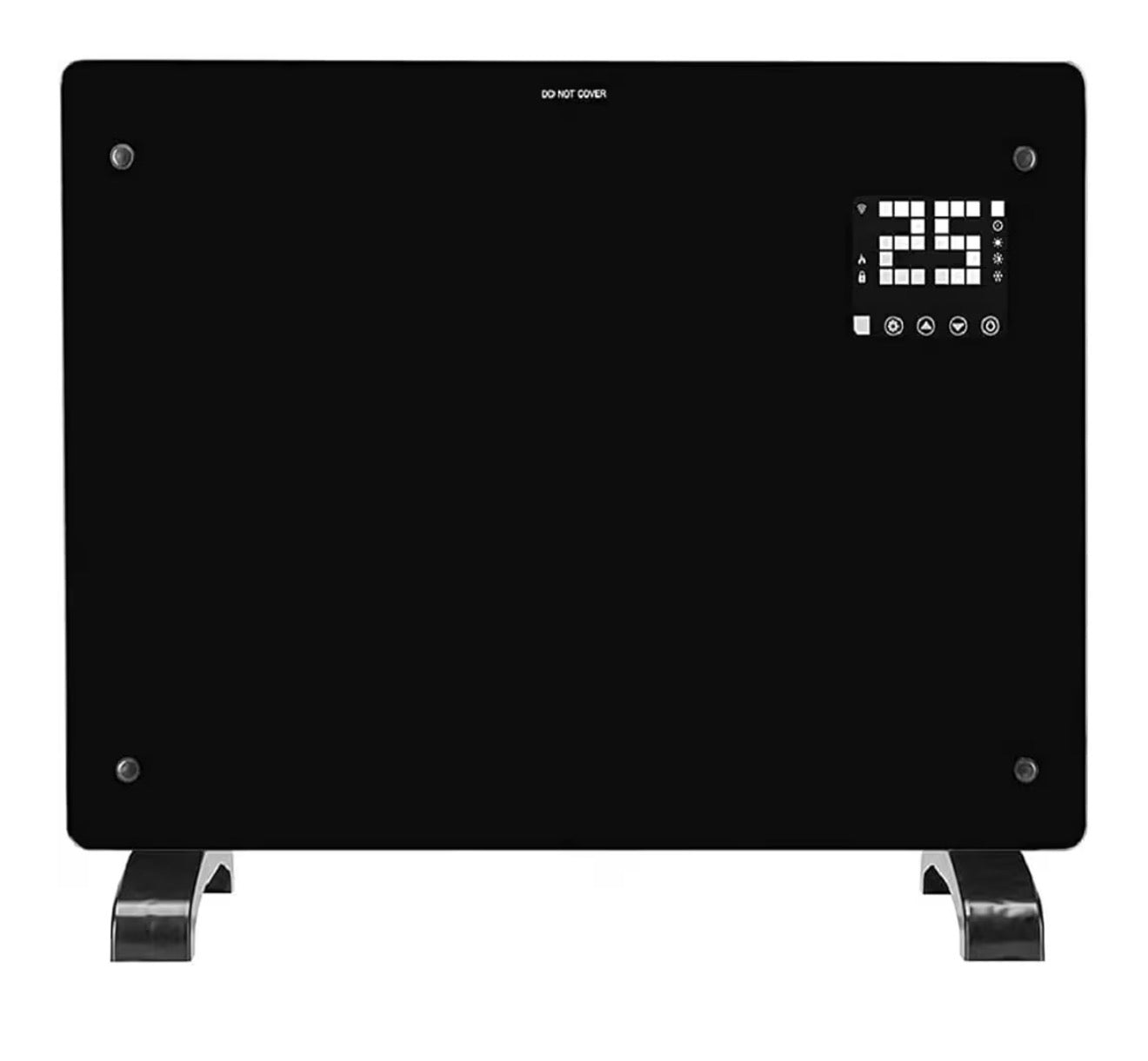 Devola Wifi Enabled Smart Electric Glass Panel Heater 1500W | Wall Mounted Radiator & Free Standing Low Energy Heater, Works With Alexa | Lot 20 complaint, DVPW1500G