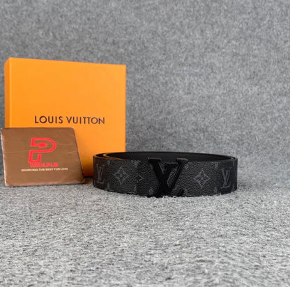 LV Initiales 40mm Belt 'Matte Black'