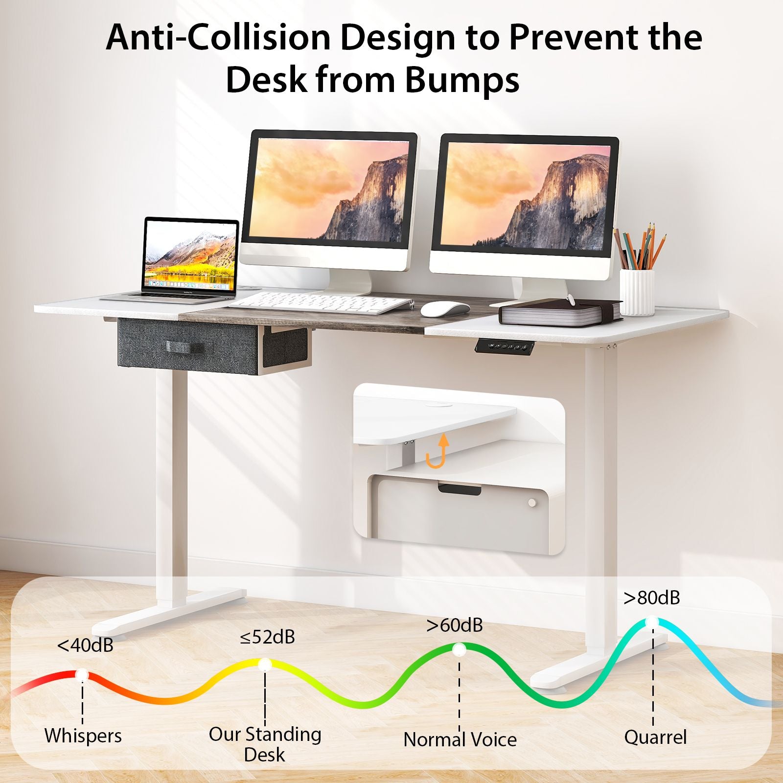 Electric Height-Adjustable Standing Desk with Integrated USB Charging: Enhance Your Workspace Comfort and Productivity