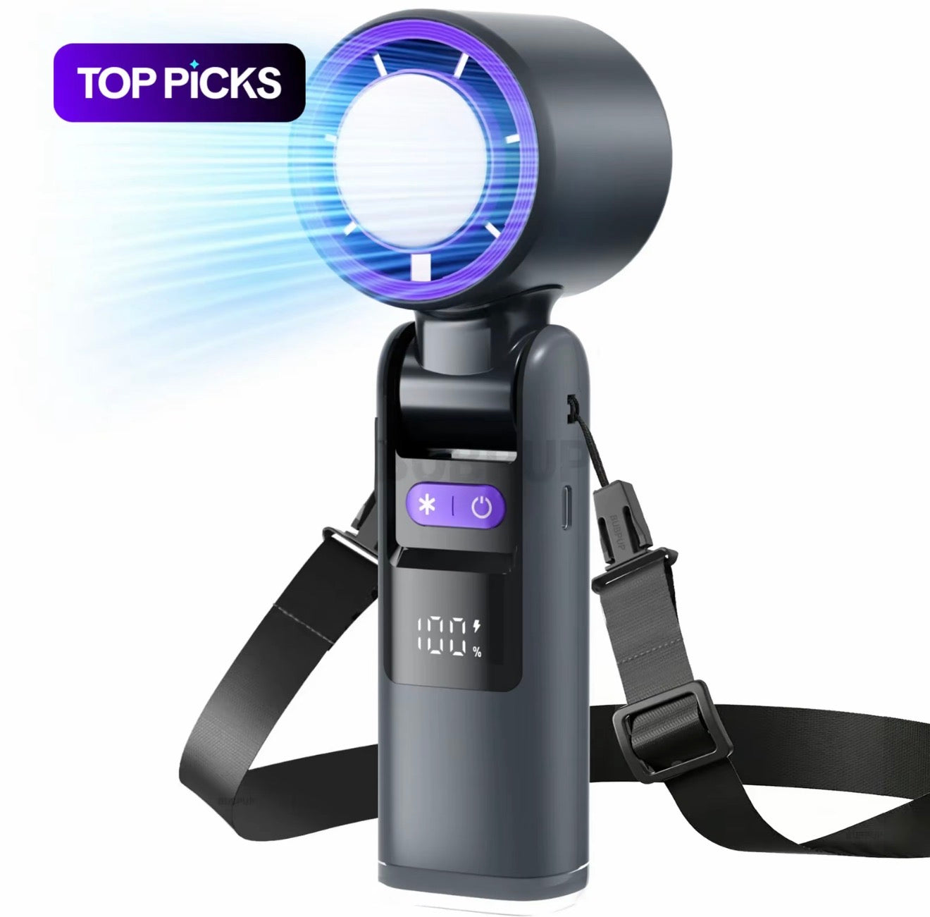Portable Handheld Turbo Fan 4000mAh Rechargeable Mini Cooling Fan