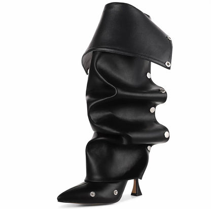 Women’s Knee High Slouchy Shark Boots